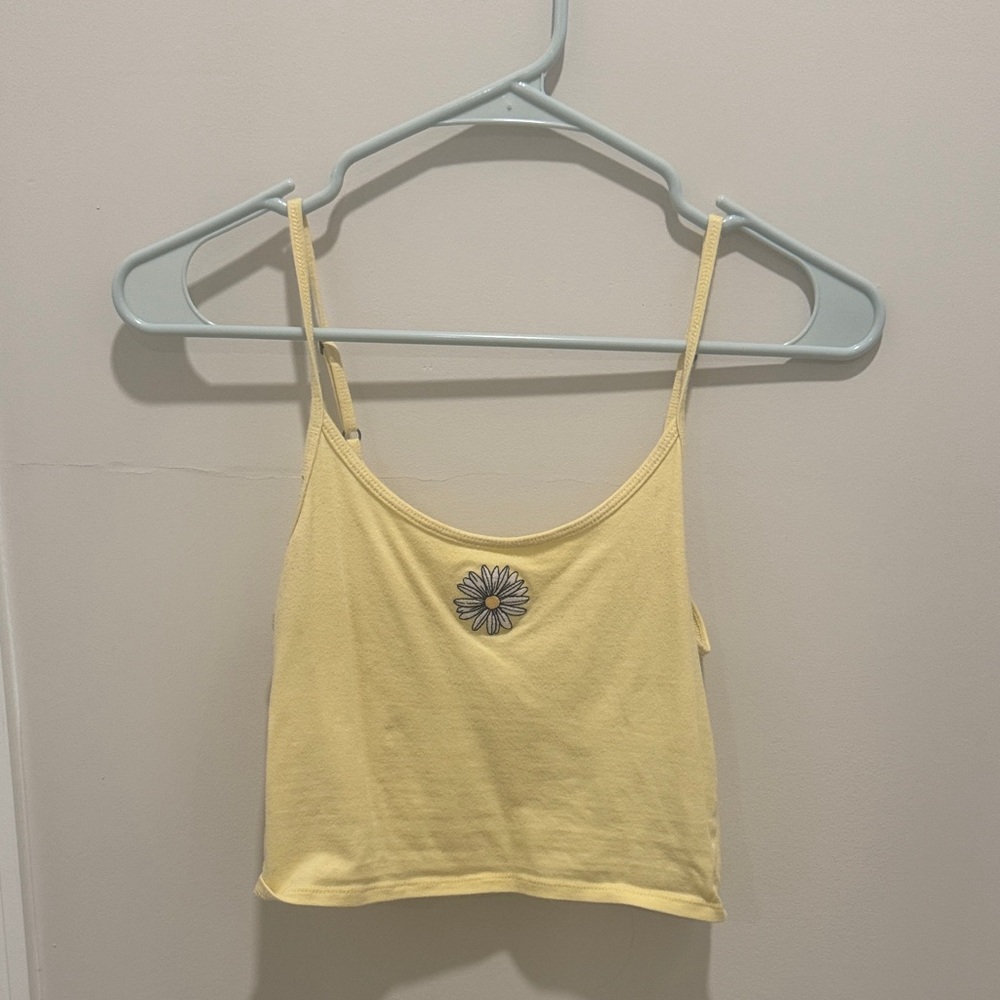Hollister Crop Top with Daisy Embellishment